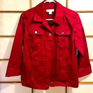 Croft and Barrow Women’s Red Jacket Size Small